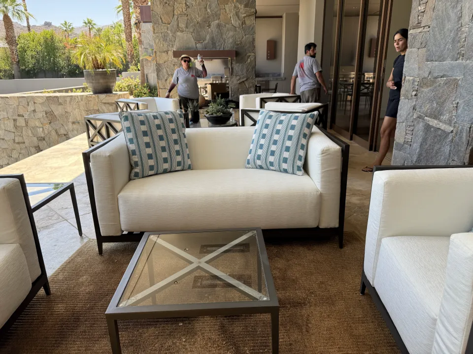 On-site upholstery delivery and installation service